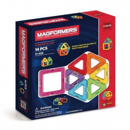 Jucării și Jocuri pentru copii - Set magnetic de construit, 14 piese, Magformers