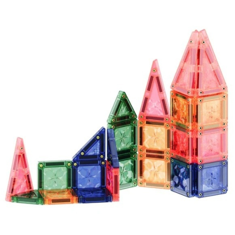 Set magnetic de construit cu placute mici, Cleverclixx Baiat, Fata, varsta 3 - 6 ani, 6 - 9 ani [1]