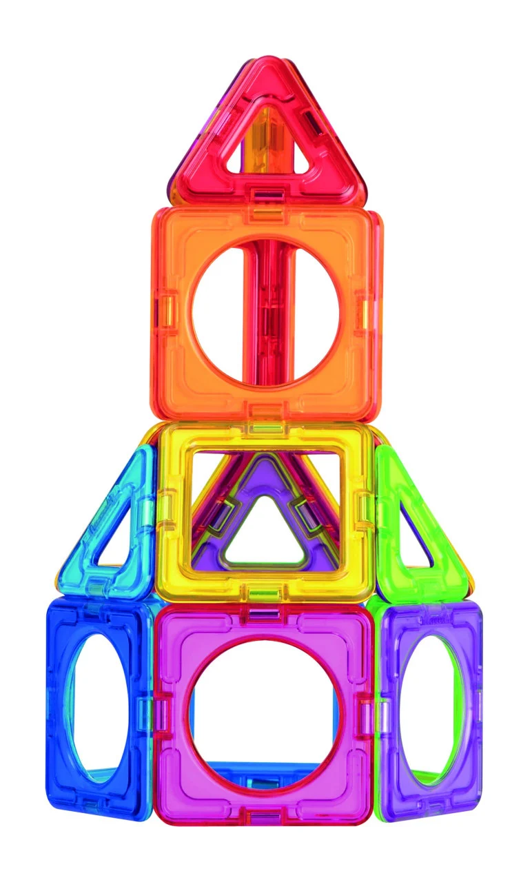 Set magnetic de construit, 30 piese, Basic Plus, Magformers, varsta 3 - 6, 6 - 9 ani,  [10]