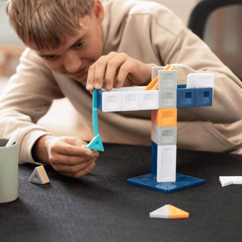 Set magnetic de construit racheta, 70 piese magnetice [3]