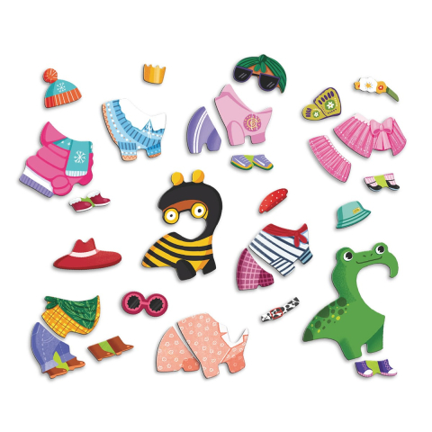 Set magnetic, Dress-up Funny Dogs, varsta 3-7 ani [3]