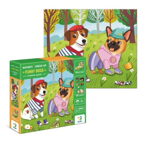 Set magnetic, Dress-up Funny Dogs, varsta 3-7 ani [4]