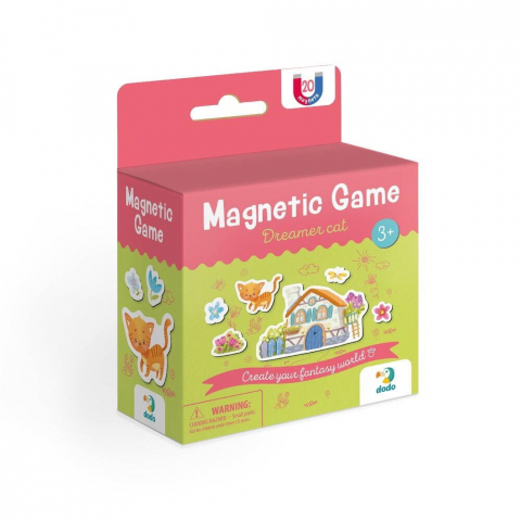 Jucării și Jocuri pentru copii - Set magnetic - Pisicuta si casuta viselor
