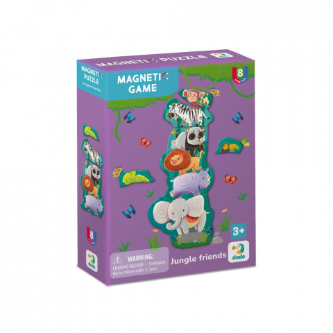 Jucării și Jocuri pentru copii - Set magnetic - Prietenii din jungla