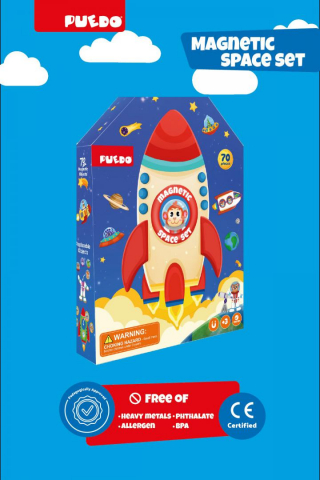 Jucării și Jocuri pentru copii - Set magnetic, spatiul cosmic