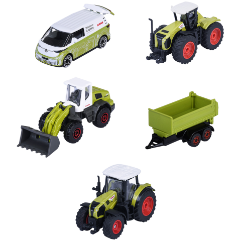 Jucării și Jocuri pentru copii - Set Majorette Claas Farm cu 5 vehicule