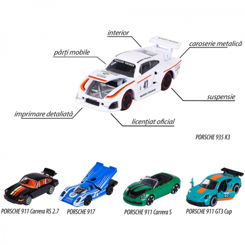 Set Majorette Porsche Motorsport cu 5 masinute [3]