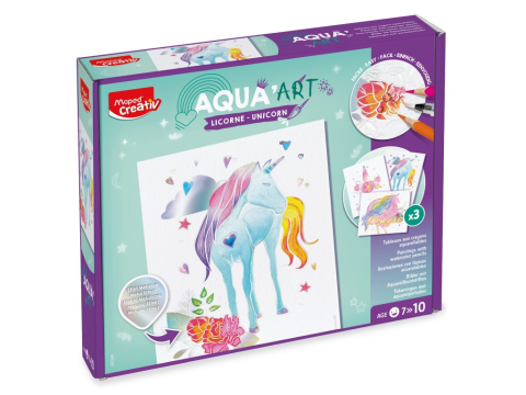Seturi creative pentru copii - Set Maped Creativ Aqua'Art Unicorn