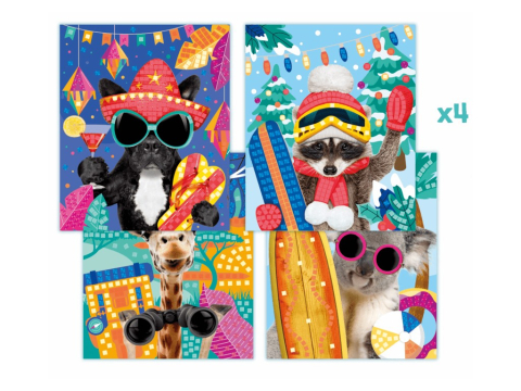 Set Maped Creativ Photo Mosaics - Adventure animals [5]