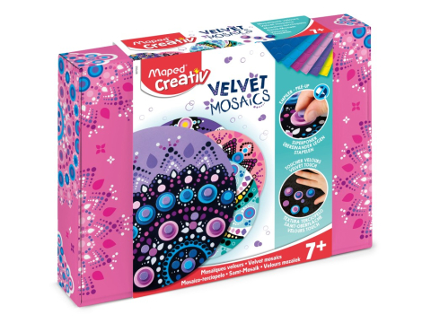 Seturi creative pentru copii - Set Maped Creativ Velvet Mosaics - Pastel