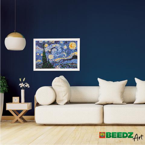 Set margele de calcat Beedz Art - Noapte instelata de Van Gogh, copii varsta 12 ani + [2]