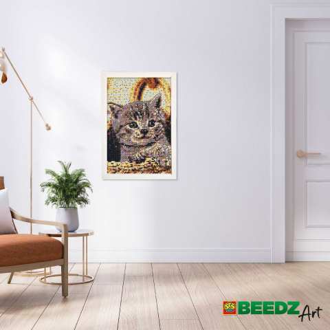 Set margele de calcat Beedz Art - Pisica, copii varsta 12 ani + [5]