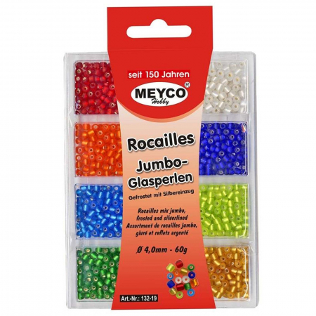 Art & Craft si Artizanat - Set margele tip cerc, din plastic, mix 8 culori mate, 4 mm, 60 g