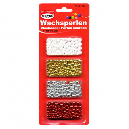 Art & Craft si Artizanat - Set margele rotunde, din plastic, perle cu dimensiuni diferite, 55g