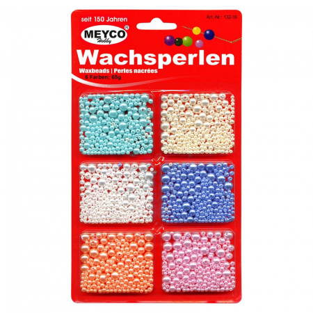Art & Craft si Artizanat - Set margele rotunde, din plastic, perle cu dimensiuni diferite, 55g