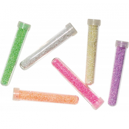 Set Margele tubulare, pastel. Activitati art crafts.