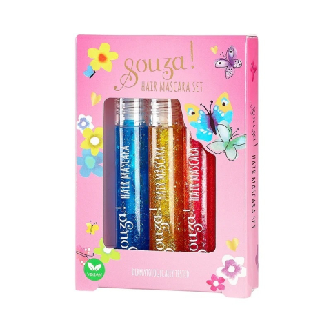 Jucării și Jocuri pentru copii - Set mascara cu glitter pentru par, Souza! Fata, varsta +9 ani, 3 - 6 ani, 6 - 9 ani