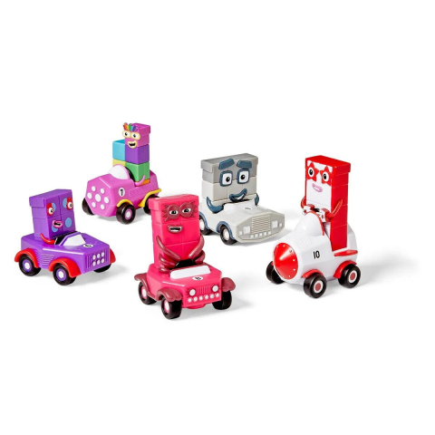 Jocuri si Jucarii Educative - Set mini vehicule Numberblocks - De la 6 la 10