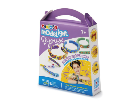 Creativitate, Seturi creative - Set Modelight Bijoux "Brățări și clipsuri" Carioca