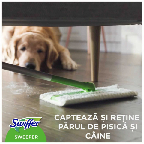 Set mop plat Swiffer Dry + Wet cu 11 rezerve - curatare umeda si uscata [2]