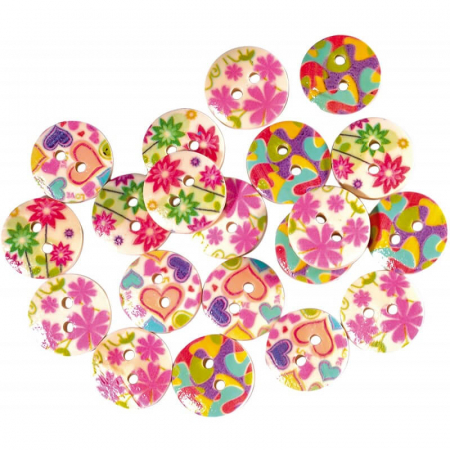 Art & Craft si Artizanat - Set nasturi colorati pentru activitati art crafts.