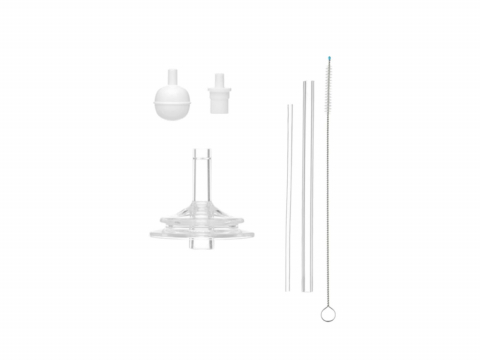 Diversificare si Ingrijire Bebe - Set paie cu supapa pentru biberon