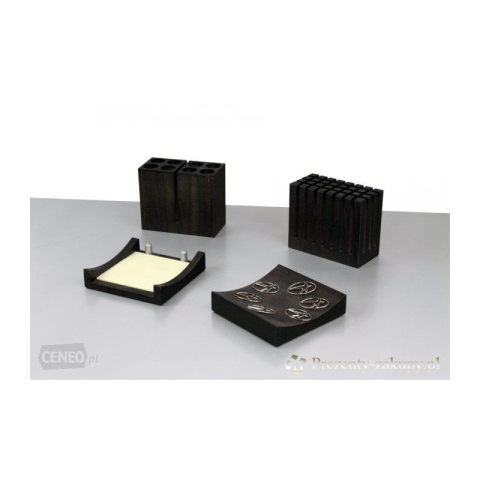 Articole pentru birou - Set pentru birou Bestar 4032ZDC, lemn, 4 piese, negru