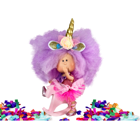 Papusa Nines D'Onil, Mia Unicorn, cu miros de vanilie, 30 cm, copii varsta 3 ani+,6 ani+,8 ani+ [2]