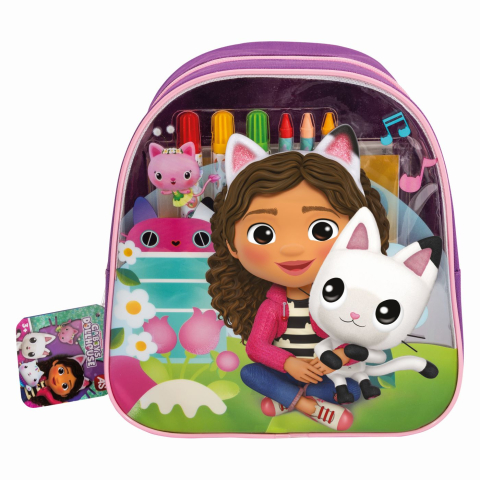 Ghiozdane Scoala, Rucsacuri si Genti pentru Copii - Set pentru desen in rucsac gabbys dollhouse