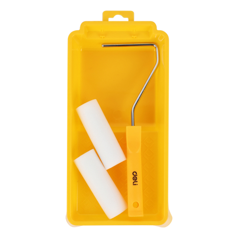 Scule electrice & Unelte - Set pentru zugravit trafalet + 2 rezerve + tavita galben deli