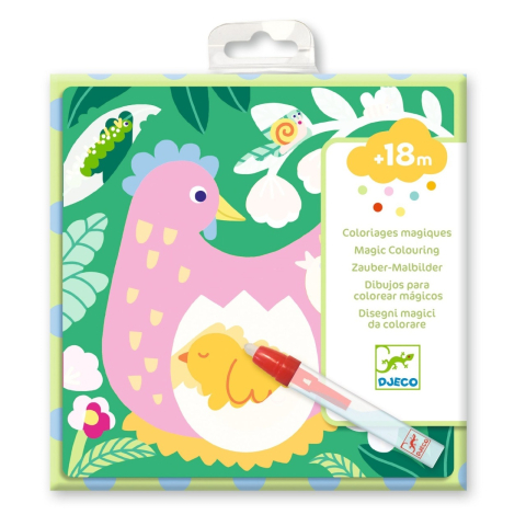 Art & Craft si Artizanat - Set pictura cu apa Animale din gradina, Djeco Baiat, Fata, varsta 1 - 3 ani, 3 - 6 ani