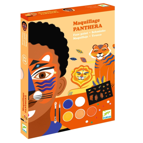 Art & Craft si Artizanat - Set pictura pe fata Animale salbatice, Djeco Baiat, varsta 3 - 6 ani, 6 - 9 ani