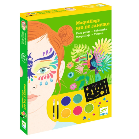 Art & Craft si Artizanat - Set pictura pe fata Rio de Janeiro, Djeco Fata, varsta 3 - 6 ani, 6 - 9 ani