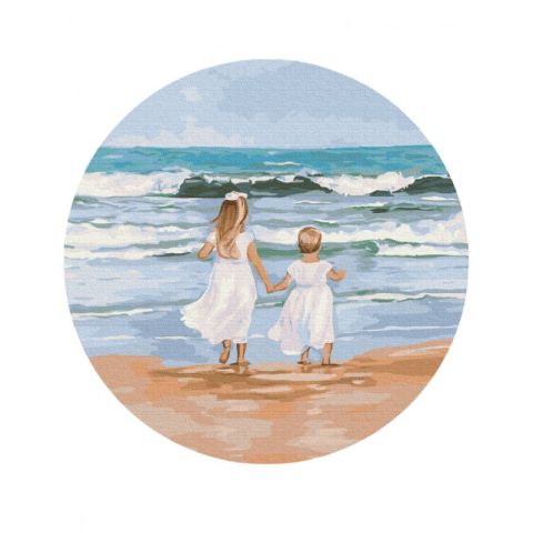 Set pictura pe numere 40x40cm, Brushme - Idila - Iryna Ponna - pensule, culori, RC00066L [1]