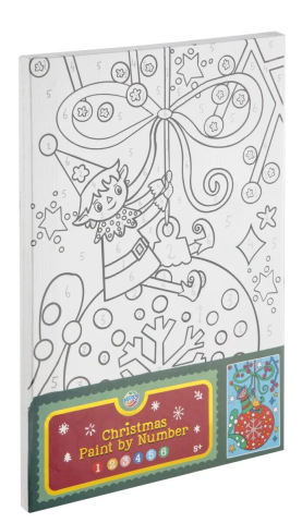 Art & Craft si Artizanat - Set pictura pe numere - Spiridus de Craciun