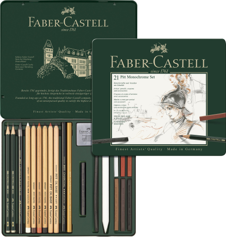 Set pitt monochrome 21 buc faber-castell [1]