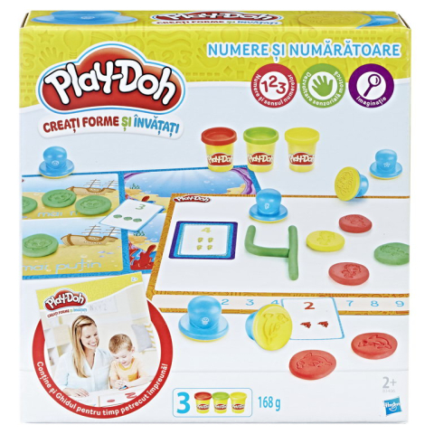 Art & Craft si Artizanat - Set play doh universul numerelor ro copii cu varsta peste 2 ani