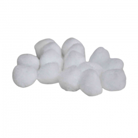Pom-pom, 15 buc, 30 mm, alb [4]
