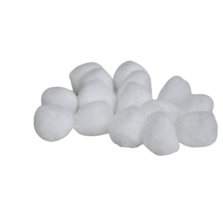 Pom-pom, 15 buc, 30 mm, alb [1]