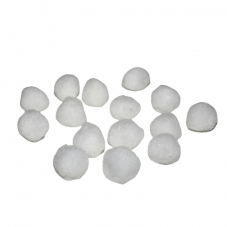 Pom-pom, 15 buc, 30 mm, alb [2]