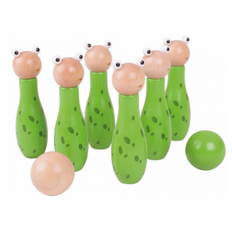 Jucării și Jocuri pentru copii - Set popice - Broscute
