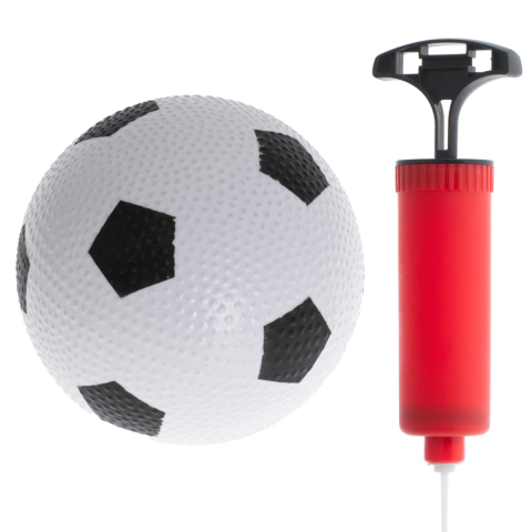 Set Porti Fotbal 2-in-1 pentru Copii, Configuratie Dubla sau Mare, Include Minge si Pompa, 3+ ani [1]