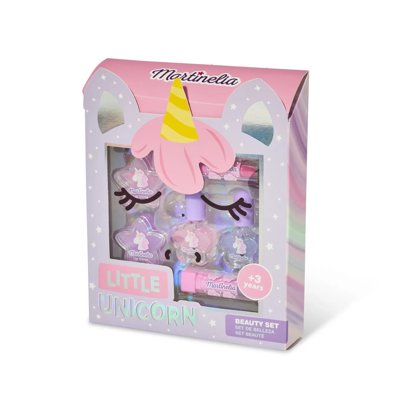 Set produse cosmetice pentru copii, Little Unicorn, Face Box, Martinelia, varsta de la 3 ani la +15 ani [1]