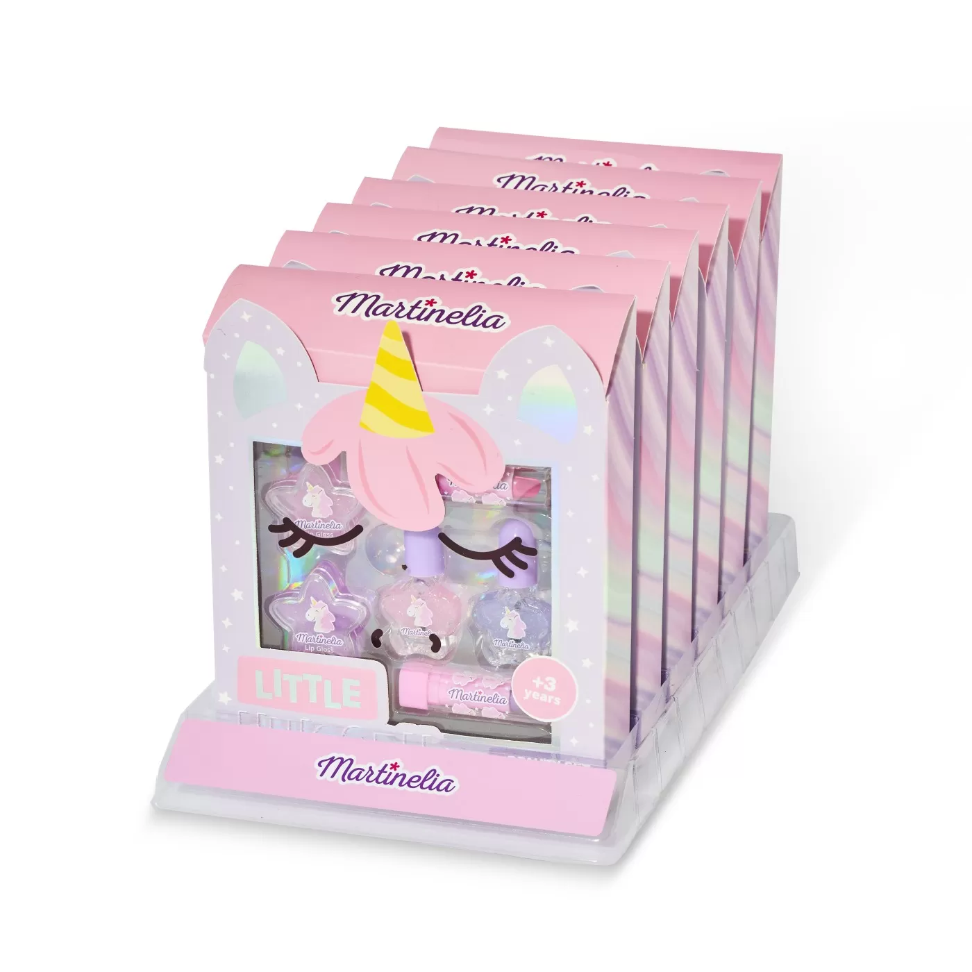 Jucării și Jocuri pentru copii - Set produse cosmetice pentru copii, Little Unicorn, Face Box, Martinelia, varsta de la 3 ani la +15 ani