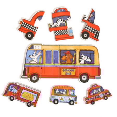 Primul meu puzzle, mijloace de transport, nivel incepator [4]