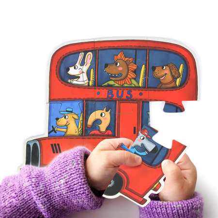 Primul meu puzzle, mijloace de transport, nivel incepator [1]