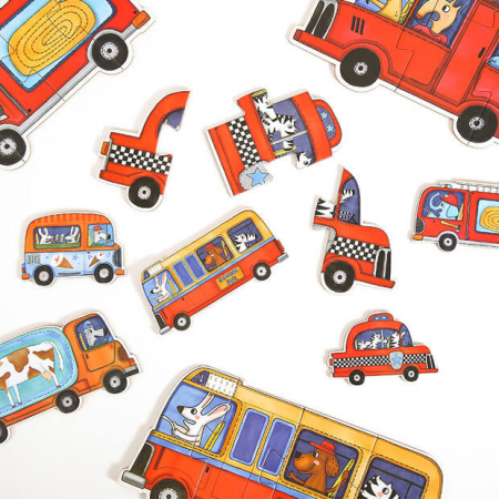 Primul meu puzzle, mijloace de transport, nivel incepator [3]
