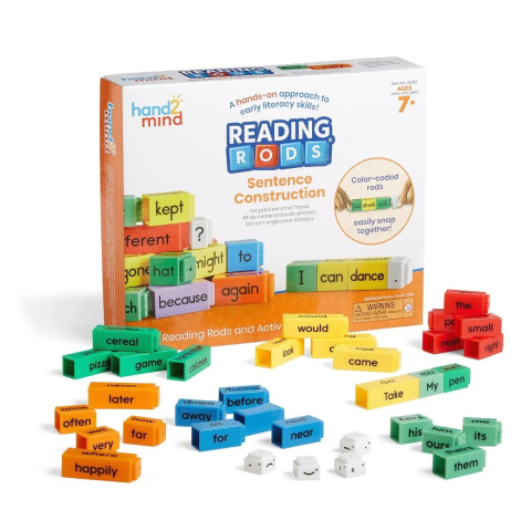 Jucării și Jocuri pentru copii - Set Reading RodsÂ® - Construim propozitii (lb. engleza)