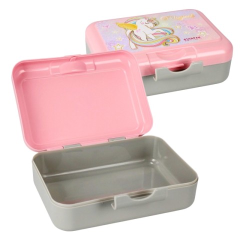Set recipient scolar + cutie alimente Starpak Magical Unicorn, 350ml, 16x12cm [2]