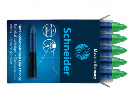 Birotică și Papetărie - Schneider - Set rezerva Schneider roller One Change, Verde- Micostore.ro